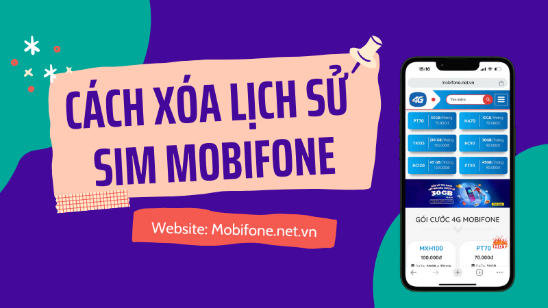 Cách xóa lịch sử trên sim Mobifone nhanh nhất 