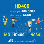 Đăng ký gói cước HD400 Mobifone chỉ 400.000đ/tháng
