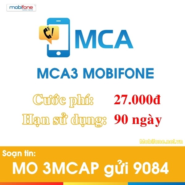 Dịch vụ báo cuộc gọi nhỡ 3 tháng MCA3 Mobifone