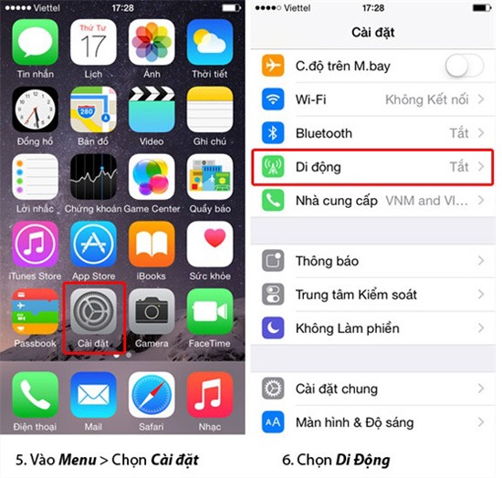 cách phát wifi Wifi Hotspot trên iPhone IOS 8, 9, 10