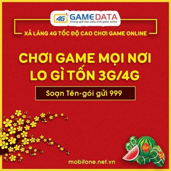 Đăng ký gói cước Game Data Mobifone chơi game Online thả ga không lo cước phí