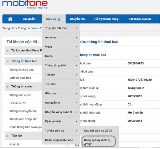 kiểm tra khắc phục tài khoản Mobifone bị trừ tiền vô lý