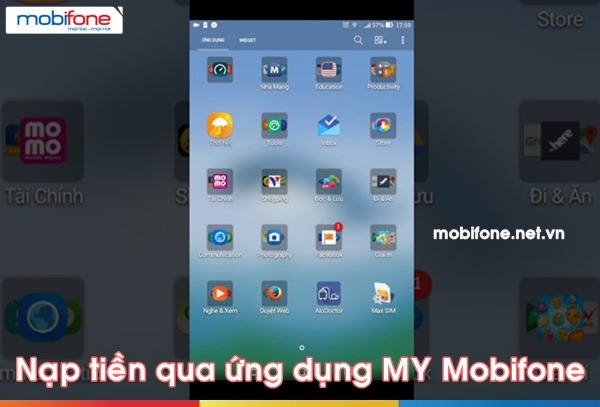 3 bước nạp thẻ qua ứng dụng My Mobifone